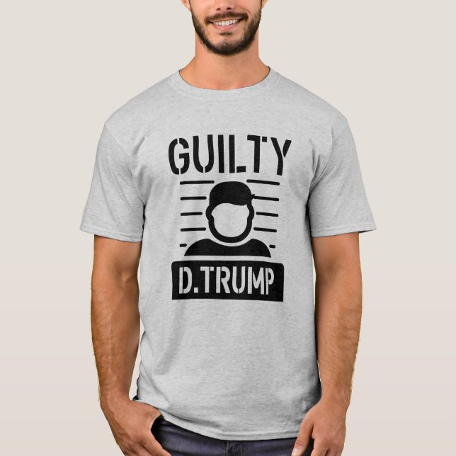 T-shirt Trump coupable (Devant)
