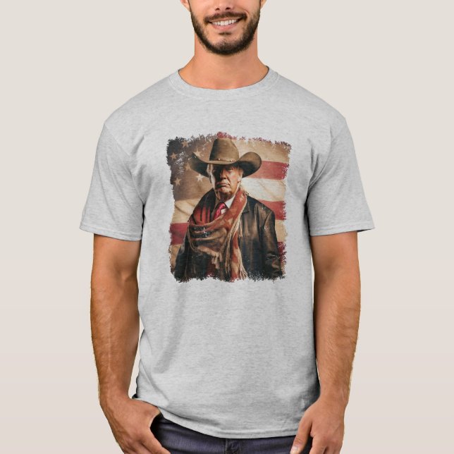 T-shirt Trump Cowboy (Devant)