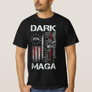 T-SHIRT TRUMP DE SUPPORT MAGA SOMBRE ANTI-BIDEN