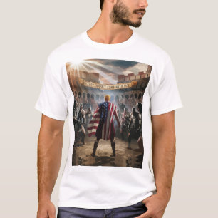 T-shirt Trump décrit comme un gladiateur dans un roman ant