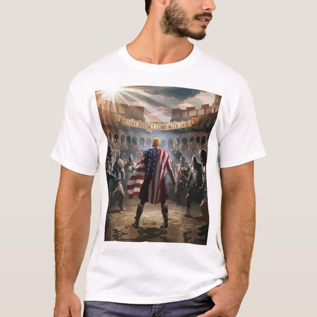 T-shirt Trump décrit comme un gladiateur dans un roman ant (Devant)