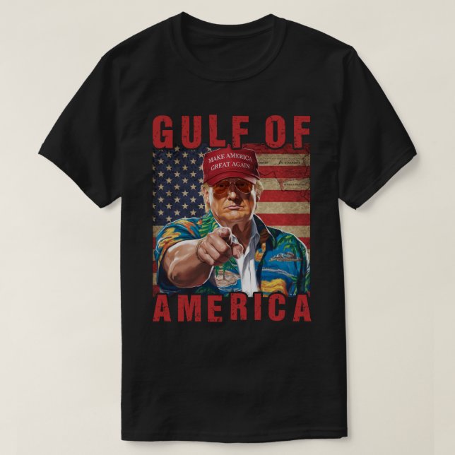 T-shirt Trump Dons parodiques Golfe d'Amérique (Design devant)