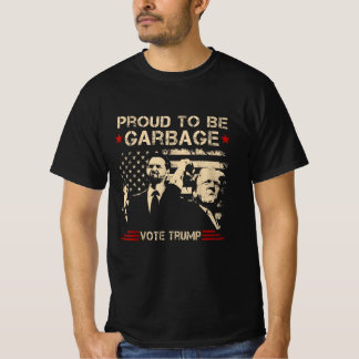 T-shirt Trump Élection 2024 Fière D'Être Des Ordures Vote 