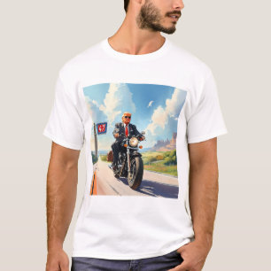 T-shirt Trump équitation Motorcycle passé 47 panneau Sud-o