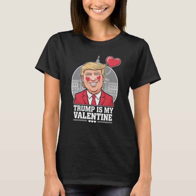 T-shirt Trump est ma Saint Valentin (Devant)