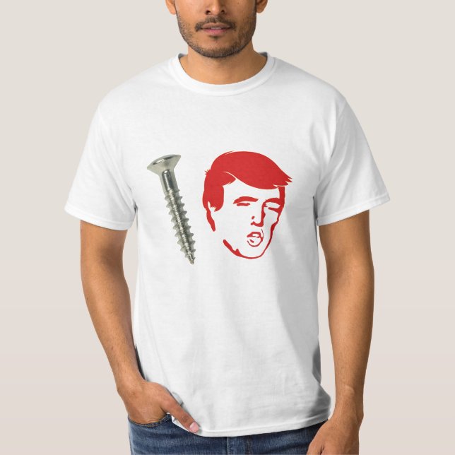 T-shirt Trump et Donald Trump à la traîne politique (Devant)