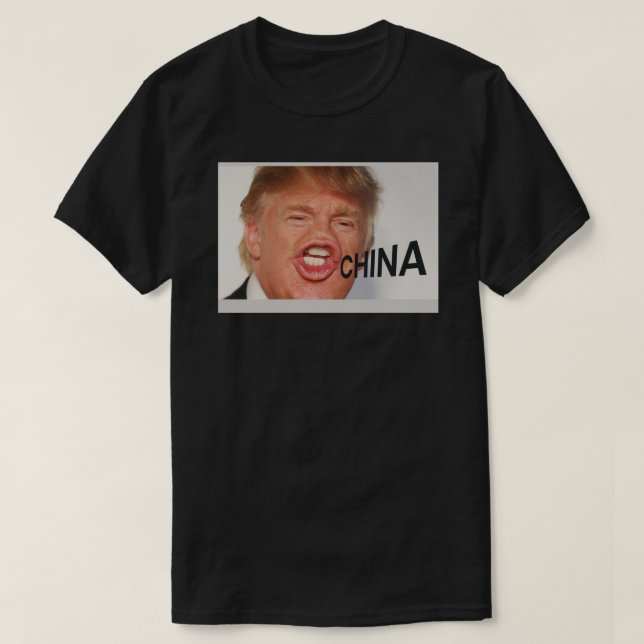 T-shirt Trump et le masque chinois (Design devant)