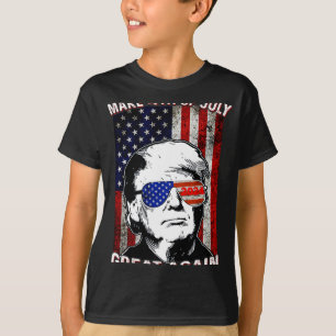 T-shirt Trump et Trump 4 juillet à nouveau une grande puis