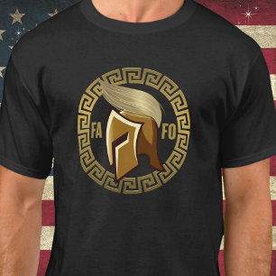 T-shirt Trump FAFO Spartan Combover Drôle