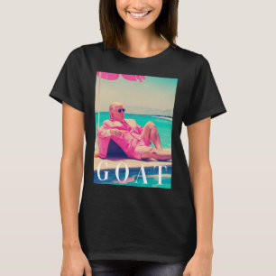 T-shirt Trump Goat été 2024 Retro Funny Rose Donald Tru