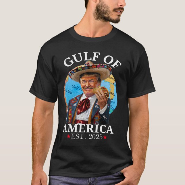 T-shirt Trump Golfe des États-Unis Amérique 2025 Trump Mer (Devant)