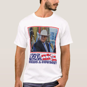 T-shirt Trump - L'Amérique a besoin d'un cowboy