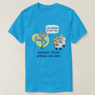 T-shirt Trump le loup et les moutons en tant que personnes