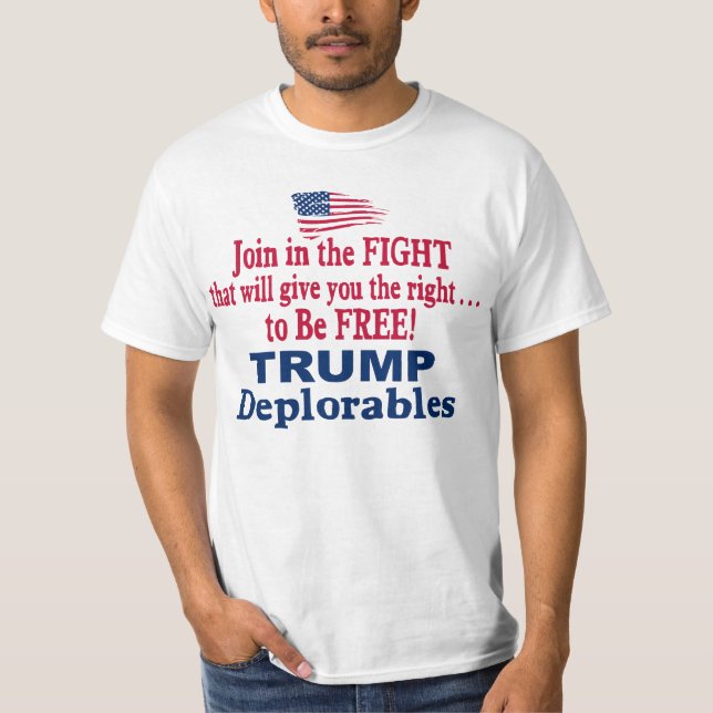 T-shirt Trump Les Déplorables - Trump Pence 2016 (Devant)