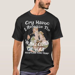 T-shirt Trump Libère les Filles Mineures Guerre Armageddon