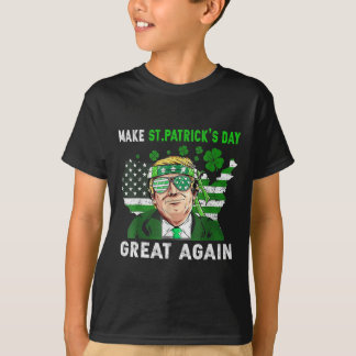 T-shirt Trump Make St Patricks Day Great Again Funny Trump
