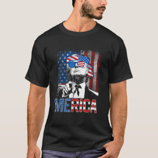 T-shirt Trump Merica 4 juillet 47e président américain F