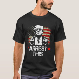 T-shirt Trump Middle Fingers Pro Trump 2024 (à l'arrière)