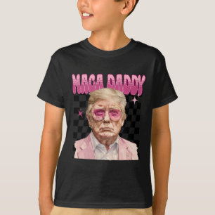 T-shirt Trump Pink Sungles Maga Daddy Funny Trump 2024