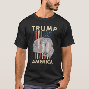 T-shirt Trump pour l'Amérique 2024 - Fist Punch Bump pour