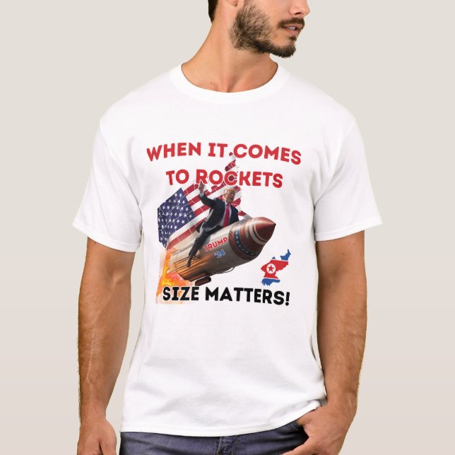 T-shirt Trump Président 2024 Lin Rocket Man (Devant)