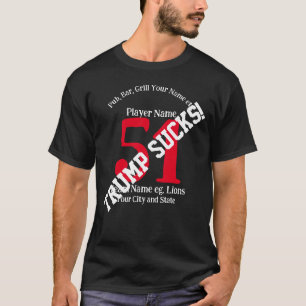 T-shirt Trump Pub Bar Grill Nom Numéro Nom Barbecue 2041
