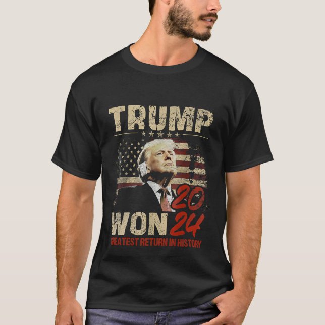 T-shirt Trump remporte le plus grand retour de l'histoire  (Devant)