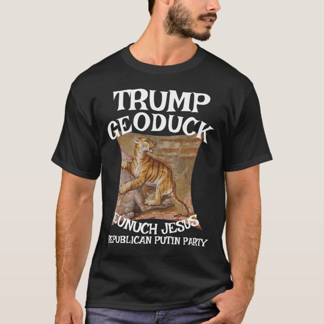 T-shirt Trump Tabby Cat Geoduck Jesus Républicain WH (Devant)