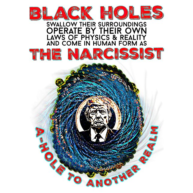 T-shirt Trump : Trou A/Noir (Créateur téléchargé)