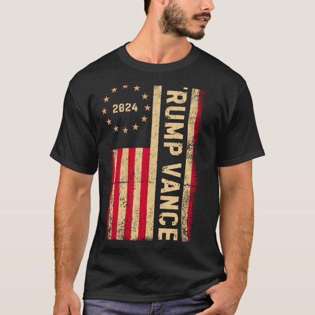 T-shirt Trump Vance 2024 jd vance (Devant)