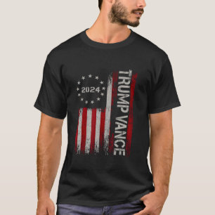 T-shirt Trump Vance 2024 Pour Président VP USA Républicain