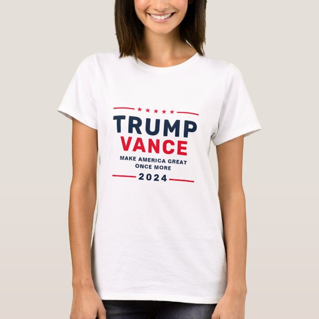 T-shirt Trump Vance 2024 Vote Président VP Femmes (Devant)