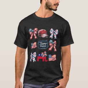 T-shirt Trump Vance Bow Coquette Vote Présidentiel 2024 El