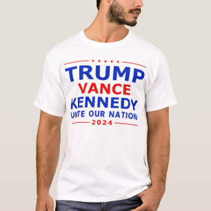 T-shirt Trump Vance Kennedy Unissez Notre Nation Républica