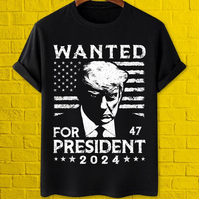 T-shirt Trump veut devenir président 2024 Ne jamais abando (Créateur téléchargé)