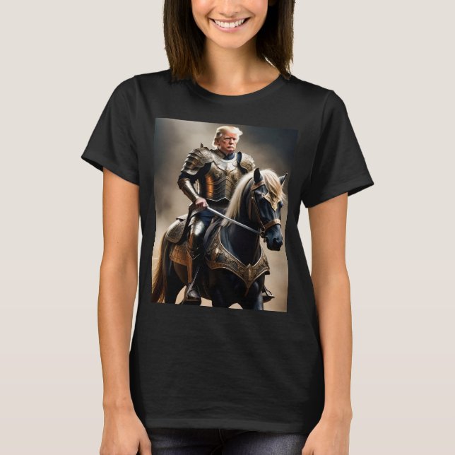 T-shirt Trump Victory Tee Dramatique Horseback Présidentie (Devant)