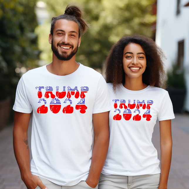 T-shirt Trump Vintage rétrograde 2024 (Retro Vintage Patriotic Trump 2024 T-Shirt)