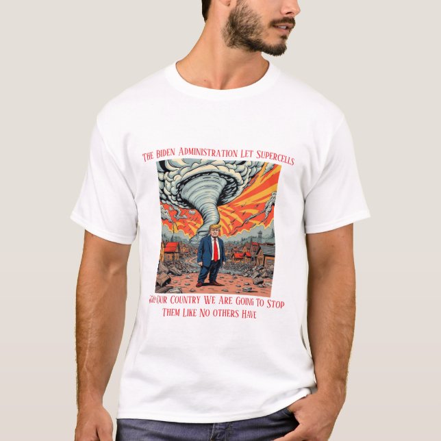 T-shirt Trump VS Supercellules En Amérique (Devant)