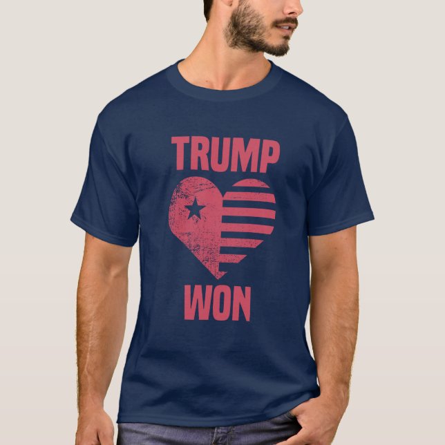 T-shirt Trump Won | Élections Républicaines Conservatrices (Devant)