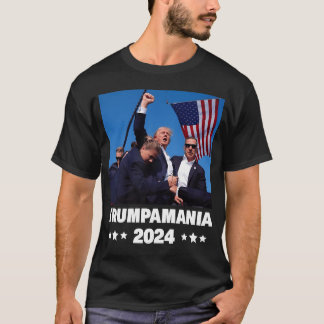 T-shirt Trumpamania 2024 Léamania cours frère P ami