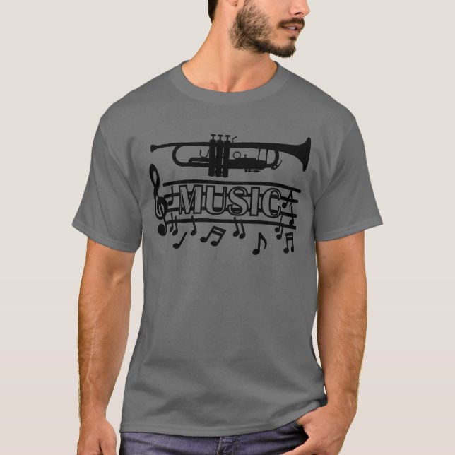 T-shirt Trumpet cadeau de musique (Devant)