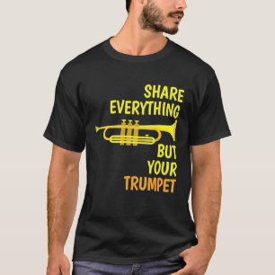 T-shirt Trumpet - Drôle Trumpet Player Brass Jazz Marching