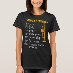 T-shirt Trumpet Dynamics Music Marche Bande Trumpeter