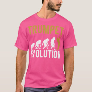 T-shirt Trumpet Evolution Trumpet Jazz Sheet Musique Jazz 