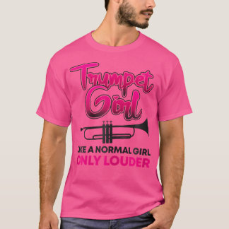 T-shirt Trumpet Girl Cute Trumpet Player Marching Band