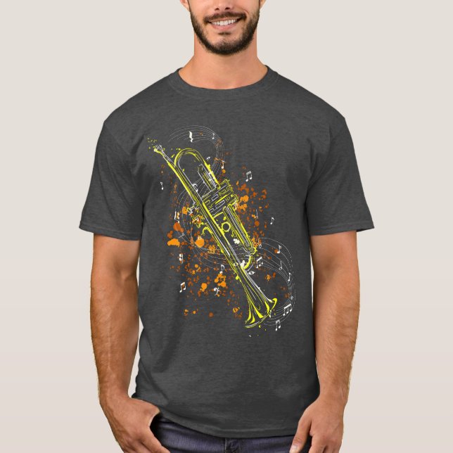 T-shirt Trumpet instrument musique loverrumpeter (Devant)