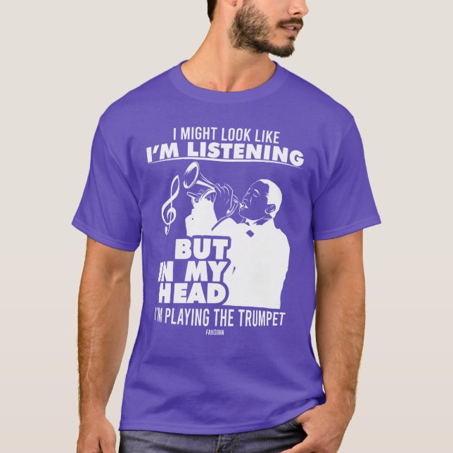 T-shirt Trumpet musique club musique famille enseignant de (Devant)
