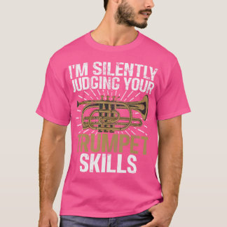 T-shirt Trumpet Player Cadeaux Pour Hobby Trumpeter Retro