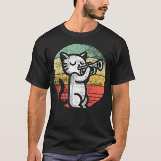 T-shirt Trumpet Player I Cat Plays Trumpet