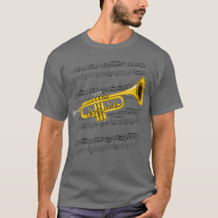 T-shirt Trumpet Player Trumpeter Brass musicien couleur